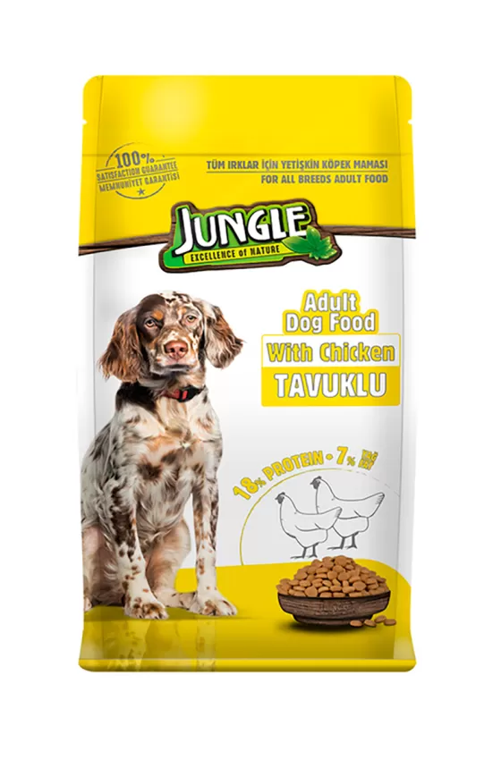Jungle Premium Dog Food Puppy With Chicken 15kg